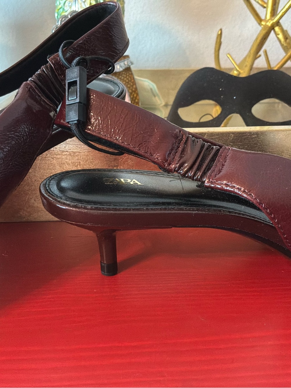 Zara Leather Slingbacks Heels - Picture 8 of 9